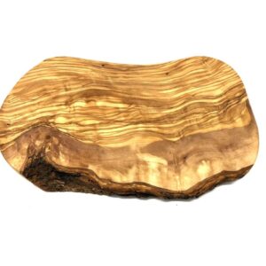 Rustikales Schneidebrett aus Olivenholz – 25–29 cm