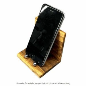 Smartphone-Halter aus Olivenholz