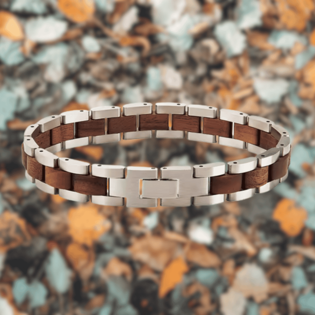 Armband Walnut&Steel 1