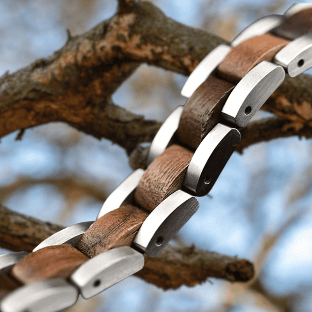 Armband Walnut & Steel 1 – Bild 2