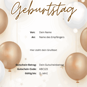 Geburtstags-Gutschein