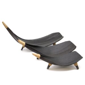 Obstschalen-Set aus Kokosnussblättern – Schokolade