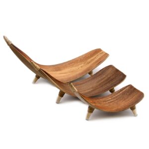 Obstschalen-Set aus Kokosnussblättern – Natur