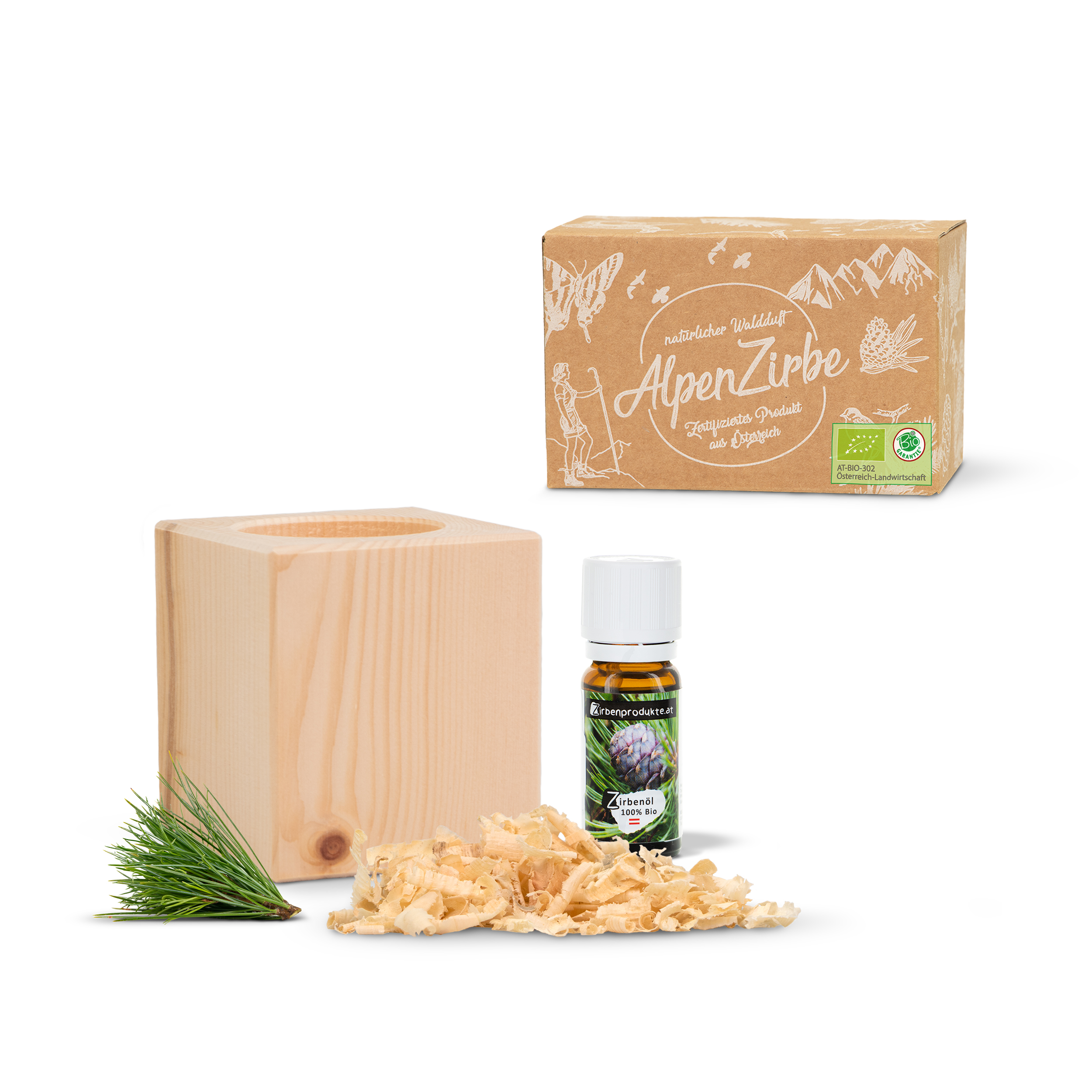 Zirbenholz Zirbenwürfel Set