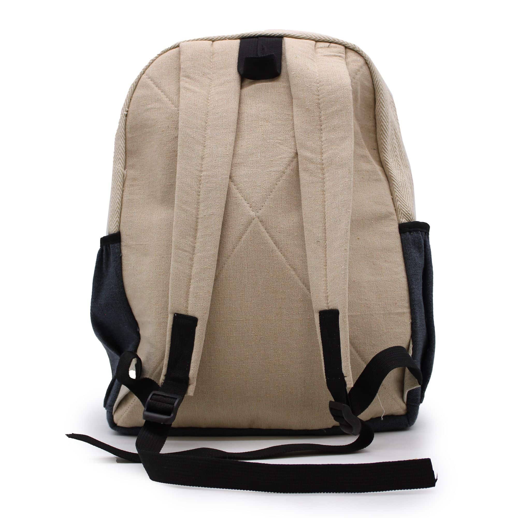 Großer Hanf-Rucksack – Bodhi-Baum-Design – Bild 6