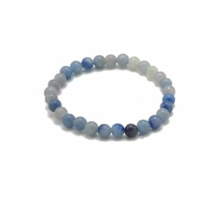 Edelstein-Armband „Blauer Spitzenachat – Unabhängigkeit“