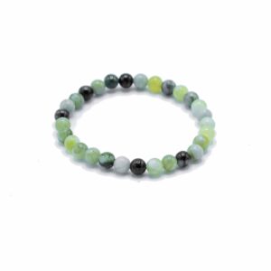 Edelstein-Armband „Oliv-Jade – Wohlbefinden“