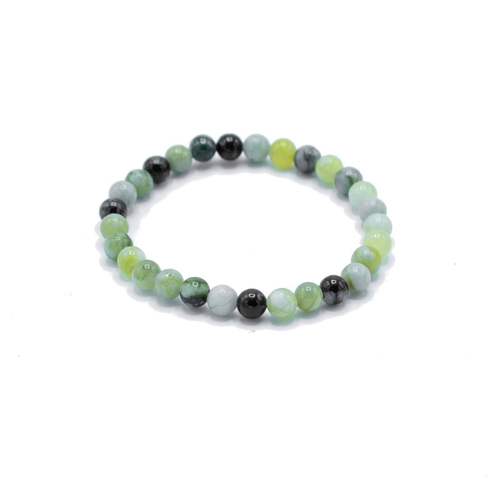 Edelstein-Armband „Oliv-Jade – Wohlbefinden“